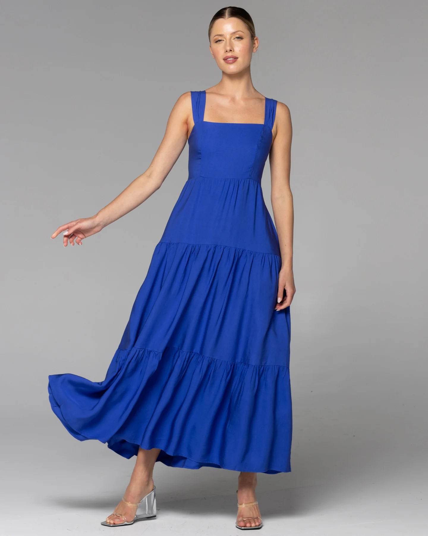 Layered Maxi Dresses -Layered Maxi Dresses -Heart & Soul Tiered Maxi