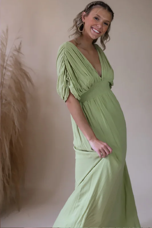 Bump-Friendly Getaway Maxi Dresses -Bump-Friendly Getaway Maxi Dresses -Honeydew Maxi Dress