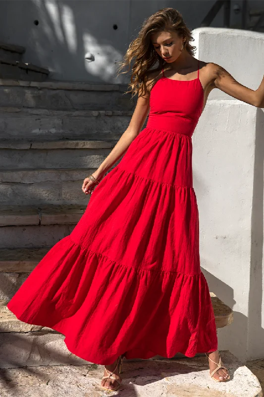 Jet Economical Maxi Dresses -Jet Economical Maxi Dresses -REMY MAXI DRESS - RED