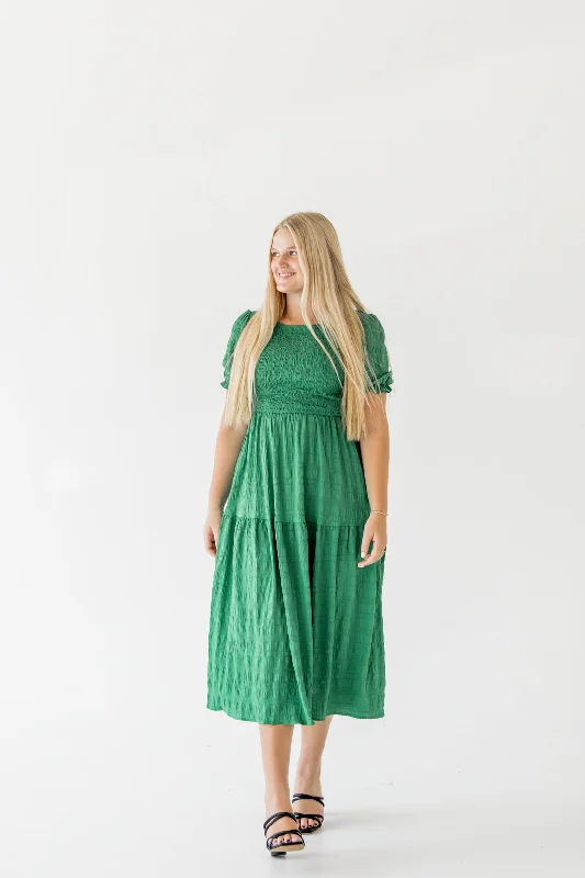 Choker Tiffany Maxi Dresses -Choker Tiffany Maxi Dresses -Scarlett Ruffled Maxi Dress | Green