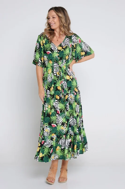 Young Camouflage Maxi Dresses -Young Camouflage Maxi Dresses -Quinn Maxi Dress - Tropical Summer