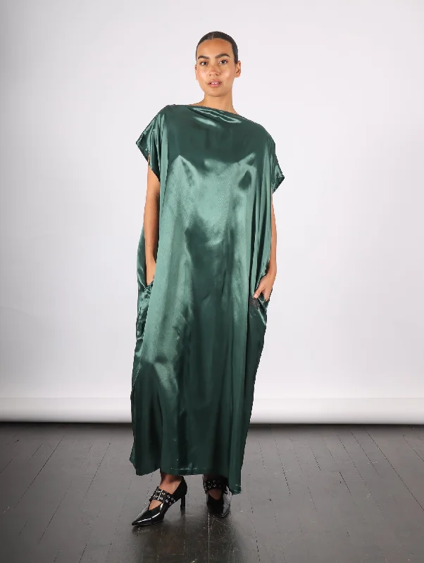 Rayon Hot Weather Maxi Dresses -Rayon Hot Weather Maxi Dresses -Maxi Dress in Green by MM6 Maison Margiela