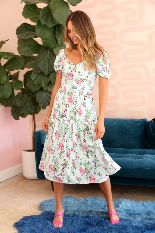 Muslin Coastal Maxi Dresses -Muslin Coastal Maxi Dresses -Eden Floral Maxi Dress