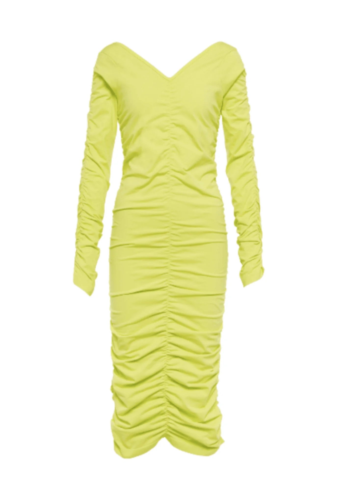 Radiant Midi Dresses -Radiant Midi Dresses -RUCHED MIDI DRESS