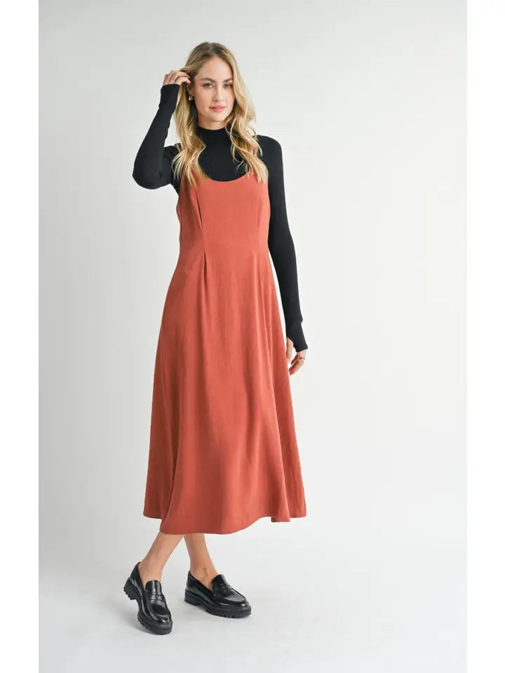 Value Coral Midi Dresses -Value Coral Midi Dresses -SUGAR LOAF MIDI DRESS