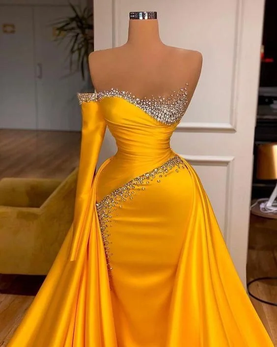 Opulent Evening Dress -A-line Long Prom Dresses Girls Dresses Party Dress Formal Dress Evening Dresses C2296