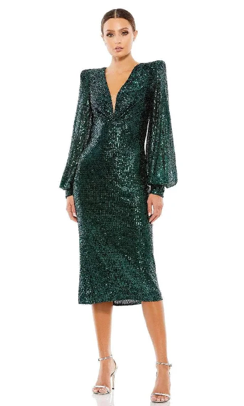 Party Dress Jazz Club Chic-Ieena Duggal - 26866 Structured Sequined Dress