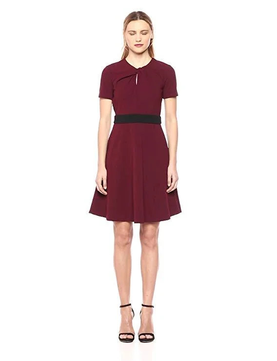 Party Dress Spring-Taylor - 9942M Jewel Short Sleeves A-Line Cocktail Dress