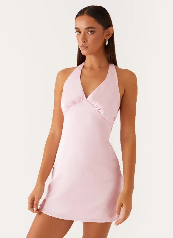 Expecting Sage Mini Dresses -Heavy Hearted Mini Dress - Pink