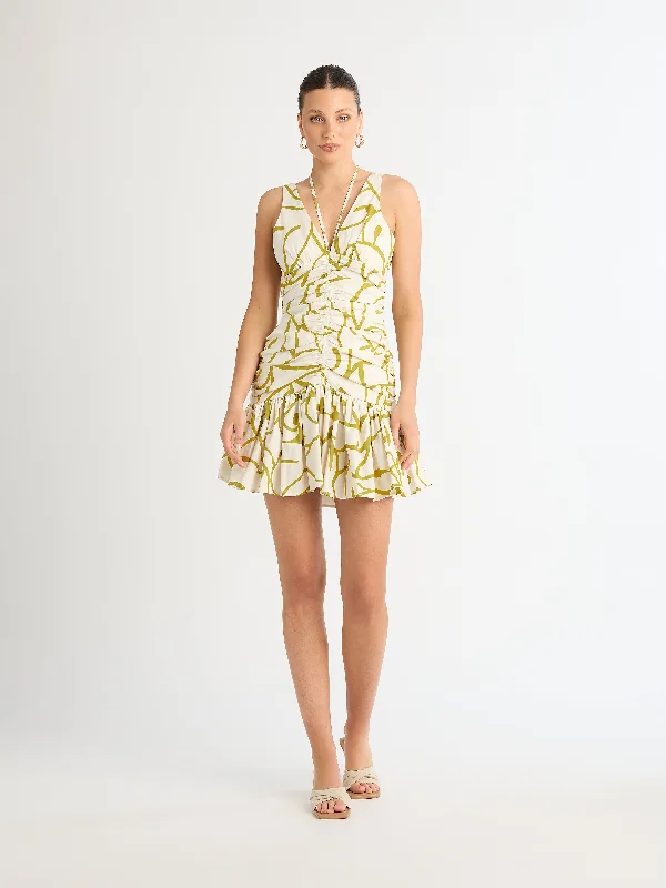 Frilled Warm Weather Mini Dresses -ORGANICS MINI DRESS